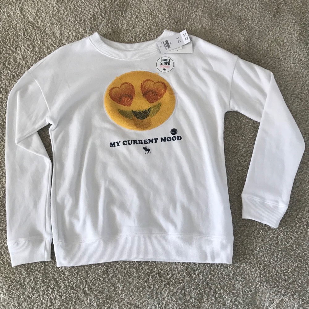 Abercrombie & Fitch sequin reversible crew neck